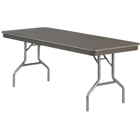 Virco Core-a-Gator Series Lightweight, Institutional Strength Folding Table 30" X 96" Rectangle-Greystone 613096